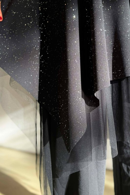 Celeste Tulle Top Black